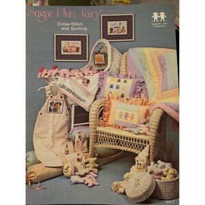 Sugar Plum Fairy Cross Stitch & Quilting Design Book 1980s Craft Patterns Retro